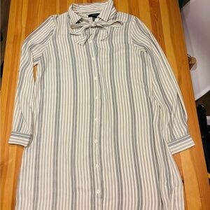 Striped White and black Dress